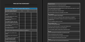 pricelist worksheet
