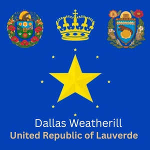 The United Republic of Lauverde book series cover by Dallas Weatherill