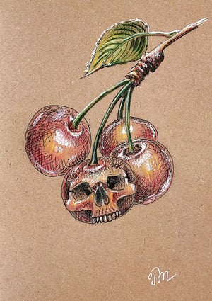 Skull Art, Cherry, Beyond Death