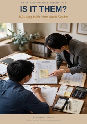 Is It Them? Working With Your Audit Senior — book cover by Your Audit Mentor