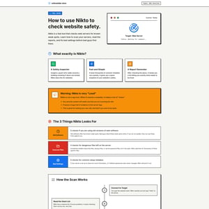 Nikto Web Pentesting Tool - Interactive Playbook
