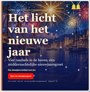 Nieuwjaars puzzel groet