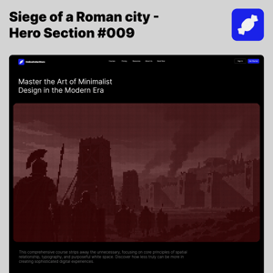 Siege of a Roman city — Roman Empire Website Hero Donut Background