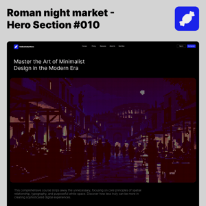 Roman night market — Roman Empire Website Hero Donut Background