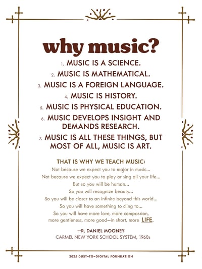 Why Music? screen print poster