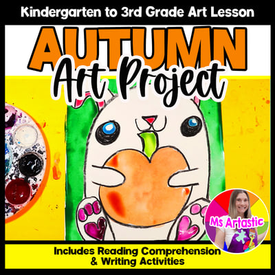 Autumn Art Pumpkin Art Lesson Fall Bunny Art Project Reading Comprehension
