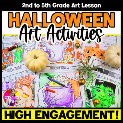 Halloween Activities Halloween Art Activities Halloween Art Lessons Sub Plans