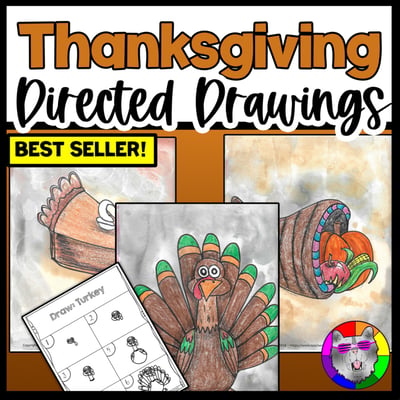 Thanksgiving Directed Drawing Art Activities Thanksgiving Worksheets Art Lessons