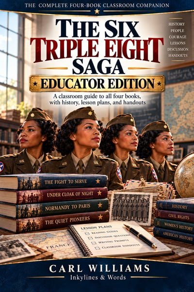 Cover of the The Six Triple Eight Saga: Educator Edition