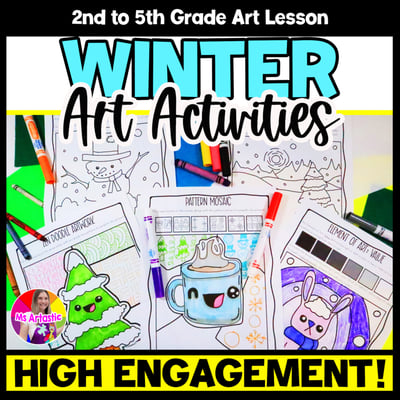 Winter Activities Winter Art Activities Winter Art Lessons Winter Sub Plans Art