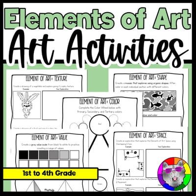 Elements of Art Worksheets Art Lesssons Elements of Art Activities Art Sub Plans