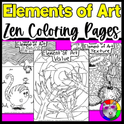 Elements of Art Coloring Pages Coloring Sheets Activities Coloring Worksheets