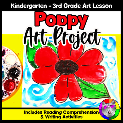 Poppy Art Lesson Remembrance Day Art Memorial Day Art Project Writing Reading K3