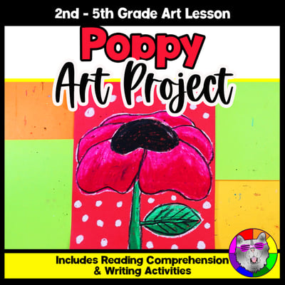 Poppy Art Lesson Remembrance Day Art Memorial Day Art Project Writing Reading