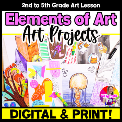 Elements of Art Project Art Lessons Art Activities First Week Art Sub Plans
