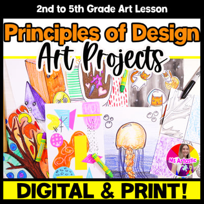Principles of Design Digital Art Lessons Art Activities Online Art Projects