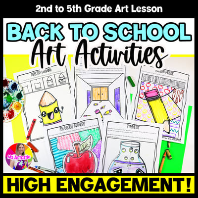 Back to School Activities First Week Art Lessons Back to School Art Activities