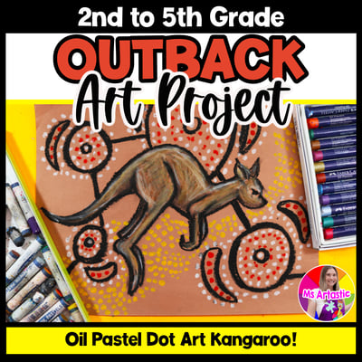 Australian Art Project Australian Outback Art Lesson Dot Art Activity Australia