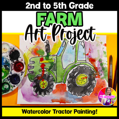 Art Activity Farm Tractor Art Project Agriculture Art Lesson Summer Art