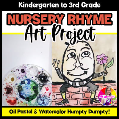 Art Lesson Humpty Dumpty Art Project Nursery Rhyme Kindergarten Art