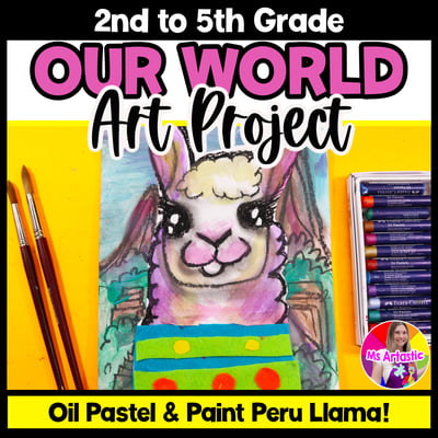 Peru Art Lesson Machu Picchu Landscape Llama Art Project Artwork Activity