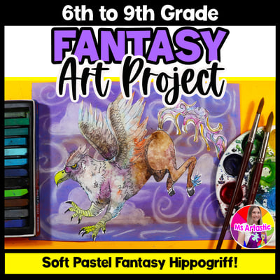 Artwork Art Lesson Fantasy Art Project Activity Middle School Art Activity
