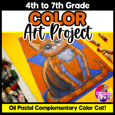Elements of Art Color Art Project Complementary Color Cats Art Lesson BTS Art