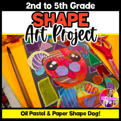 Art Lesson Shapes Element of Art Shape Delightful Dogs Art Project Activity