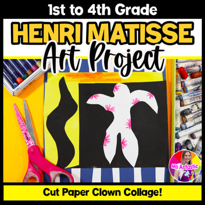 Henri Matisse Paper Collage Art Project Abstract Art Lesson Cut Paper Activity
