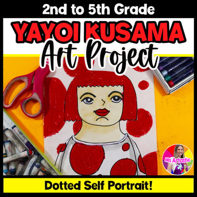 Yayoi Kusama Portrait Art Project Dot Day Art Activity Pattern Artist Art Lesson
