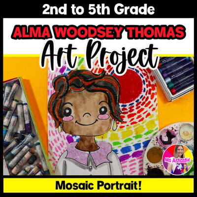 Alma Woodsey Thomas Portrait Art Project Black History Month Art Lesson Artist