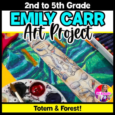 Emily Carr Totem Pole Art Project Forest Art Lesson Art History Art Activity