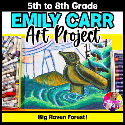 Emily Carr Raven Art Project Forest Landscape Art Lesson Art History Activity