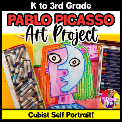 Picasso Self Portrait Art Project Cubist Art Lesson Back to School Art Activity