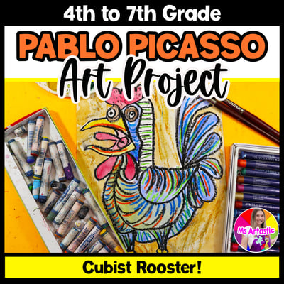 Picasso Rooster Art Project Cubism Art Lesson Art History Activity