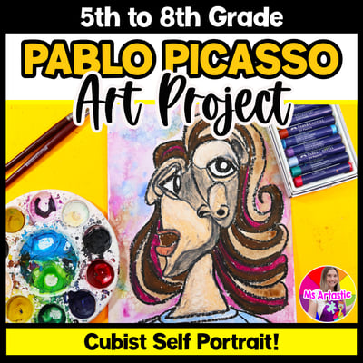 Picasso Art Project Cubist Self Portrait Art Lesson Art History Picasso Activity