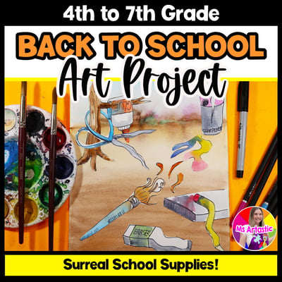 Back to School Salvador Dali Art Lesson Surrealist School Supplies Art Project