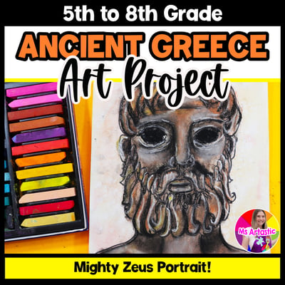 Ancient Greece Zeus Art Project Greek God Art Lesson Art History Activity