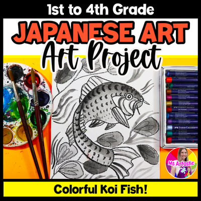 Koi Fish Art Project Japanese Art Lesson Art Activity Primary Art History