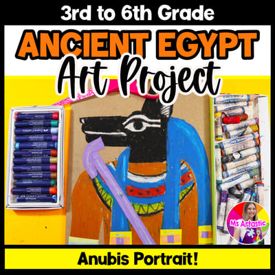 Ancient Egypt Anubis Art Lesson Egyptian Art Project Art History Art Activity