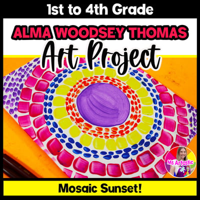 Alma Woodsey Thomas Art Project Sunset Art Lesson Black History Month Activity