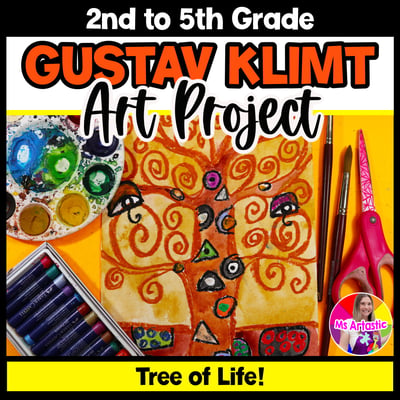 Gustav Klimt Tree of Life Art Lesson Art History Elementary Klimt Art Project