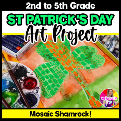St Patricks Day Art Lesson Shamrock Art Project Activity Alma Woodsey Thomas Art