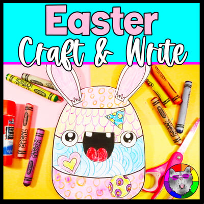 Easter Egg Craft and Writing Prompt Worksheets Art Lesson Sun Plan Activity