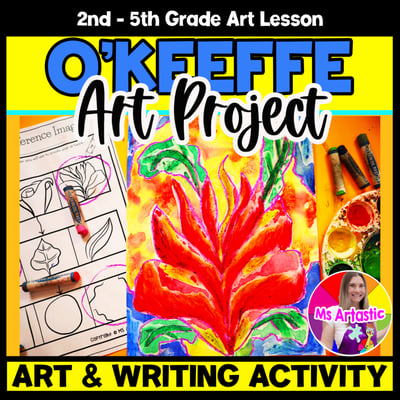 Georgia O Keeffe Art Project Art And Write Art Lesson Artist Study Art Activity