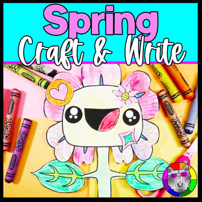 Spring Flower Craft and Writing Prompt Worksheets Art Lesson Sun Plan Activity