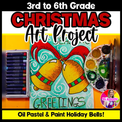 Christmas Art Lesson Bells Christmas Art Project Christmas Art Activity