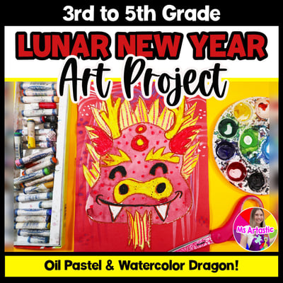 Lunar New Year Dragon Art Project Chinese New Year Art Lesson Lunar New Year Art
