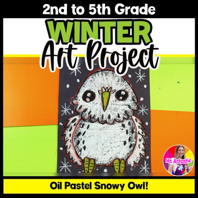 Winter Art Project Activity Snowy Owl Art Writing Prompts Reading Comprehension