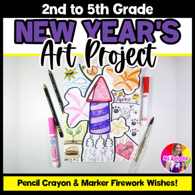 New Years Art Lesson Goals for New Year Art Project New Year Art Activity